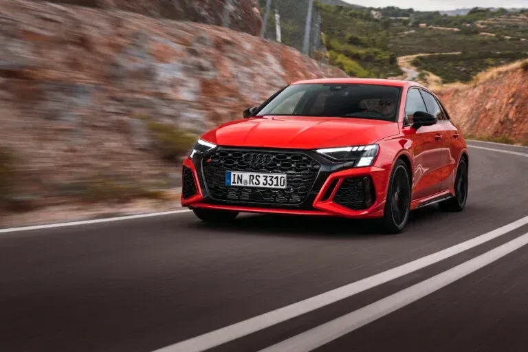 Audi RS3 sedan, the M2 M xDrive's closest all-wheel-drive rival on price and performance