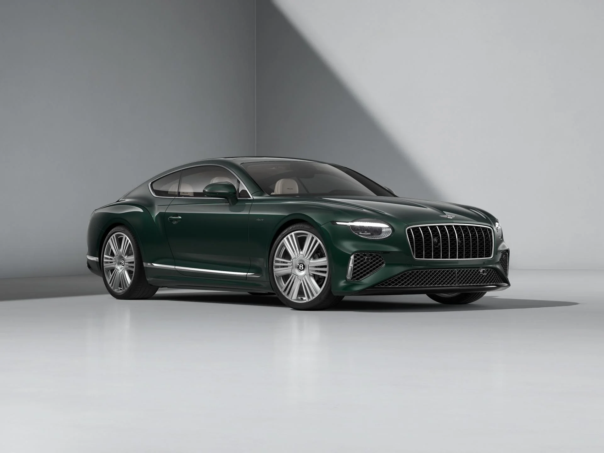 Bentley Continental GT Azure coupe in British Racing Green Australian press image