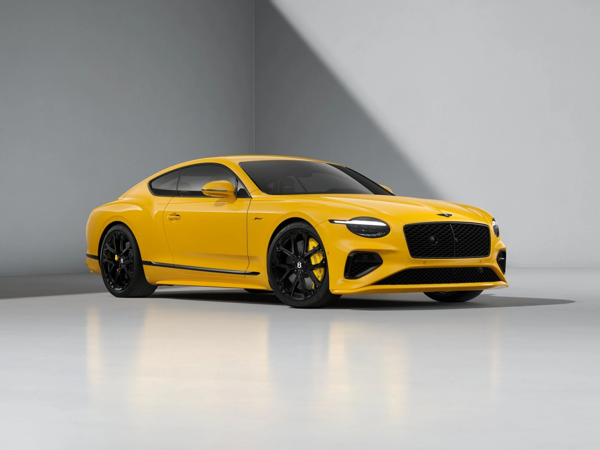 Bentley Continental GT Speed coupe in Monaco Yellow Australian press image