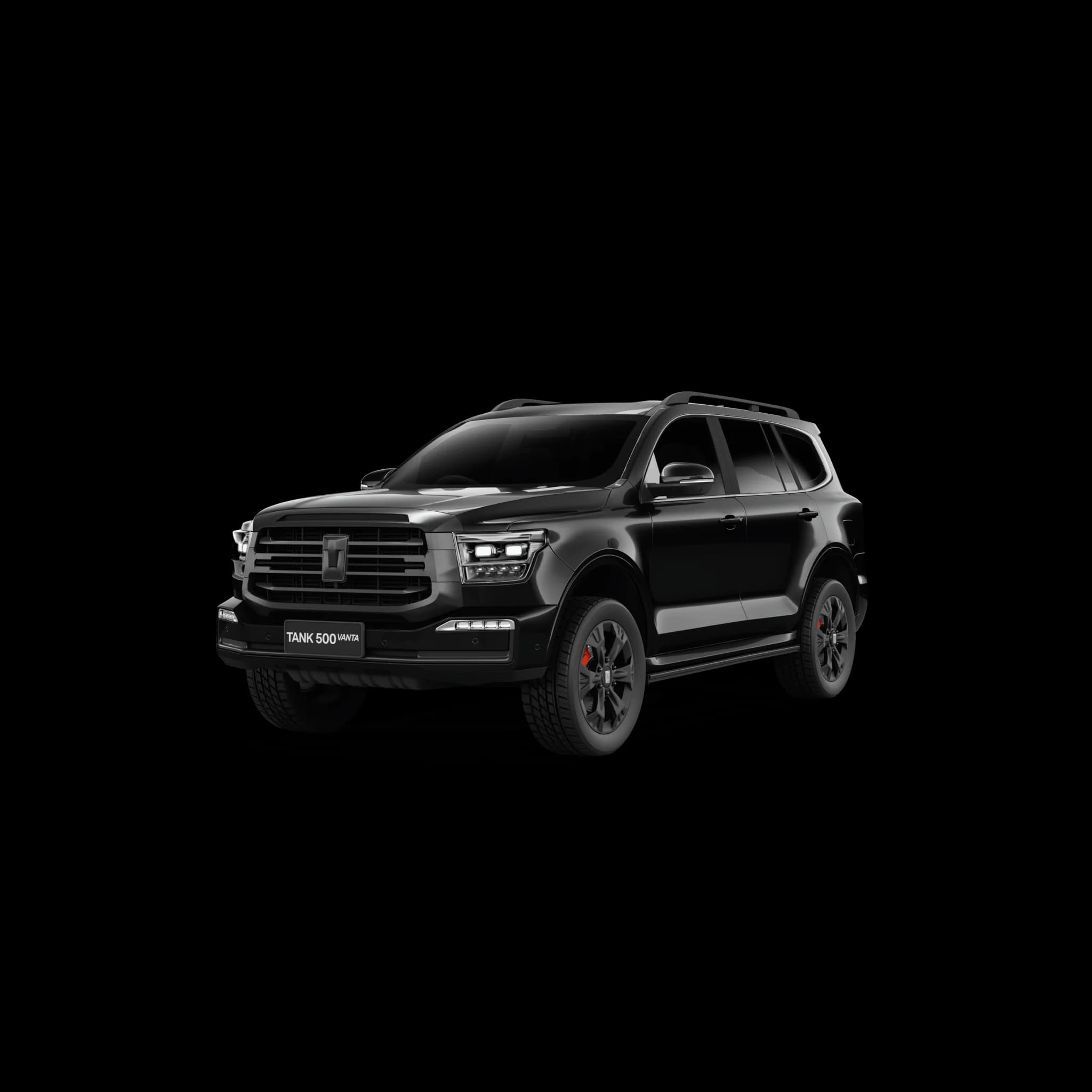 GWM Tank 500 Vanta rear three-quarter in black