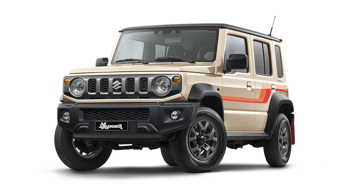 Suzuki Jimny five-door in profile, the platform for the Rhino Special Edition