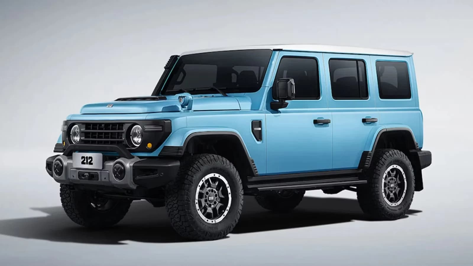 2026 212 T01 updated for the Beijing motor show with new front-end and body-coloured arches
