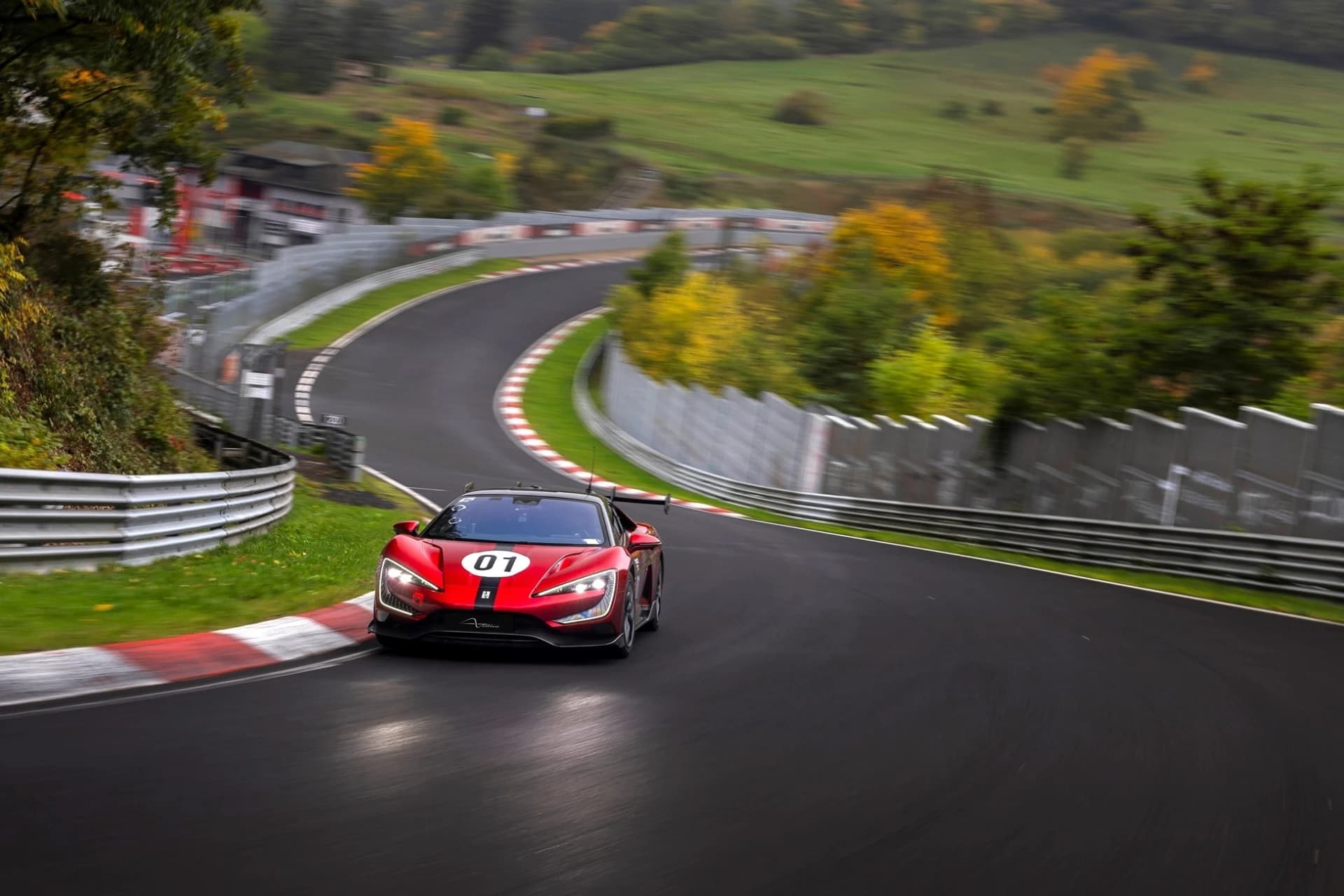 BYD Yangwang U9 Xtreme cornering on the Nürburgring Nordschleife