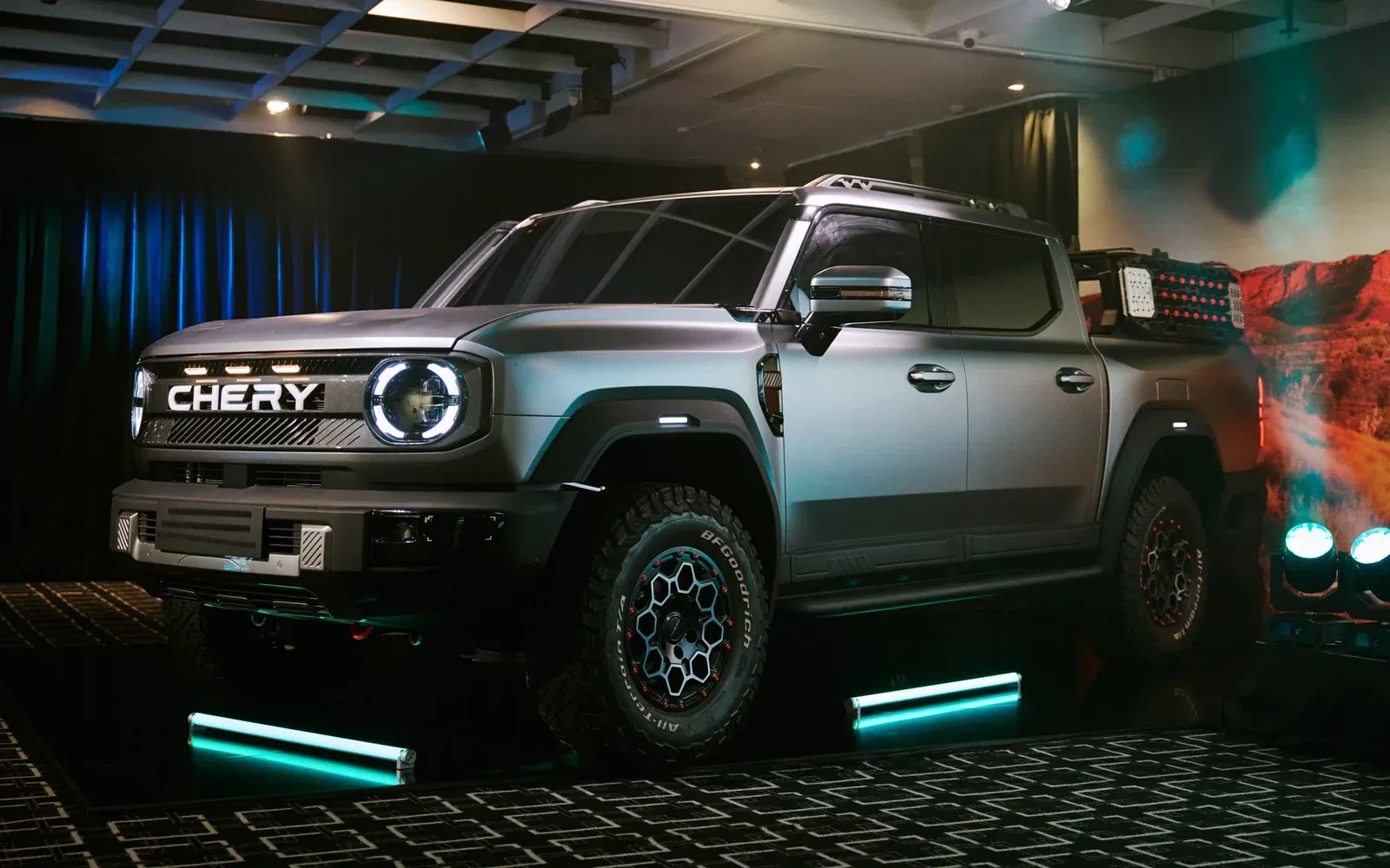 Chery KP31 now Chery Stockman diesel PHEV ute front three-quarter view
