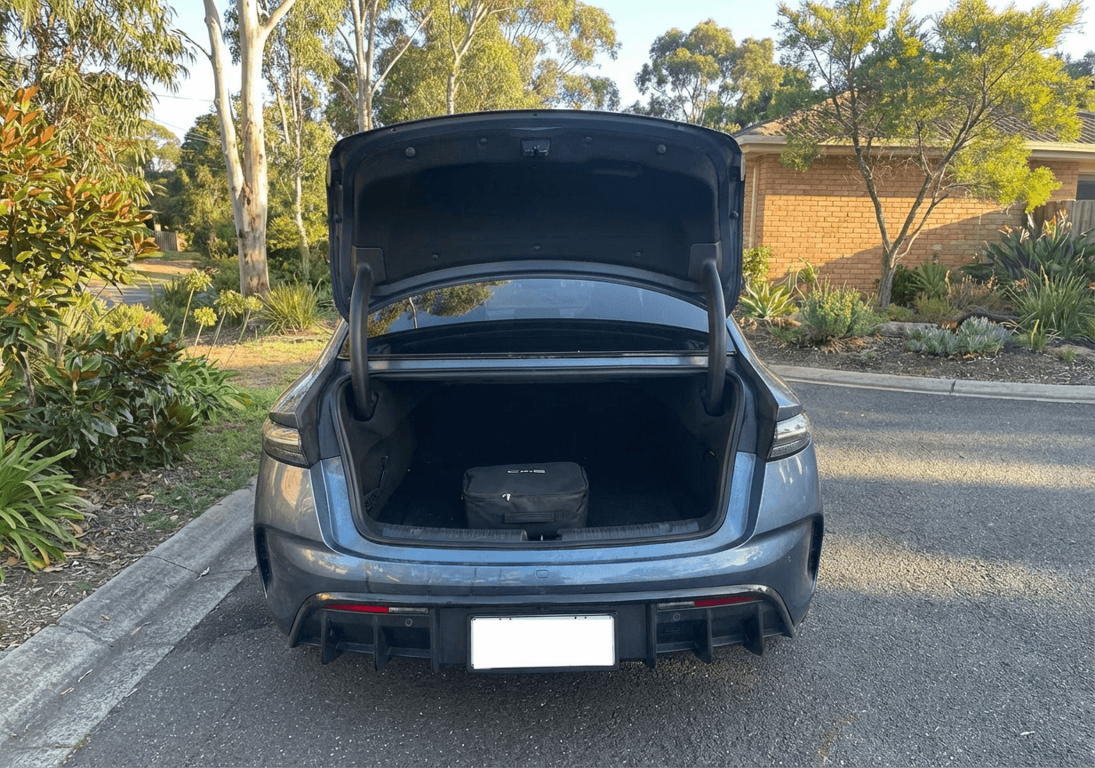 BYD Seal boot space showing the 400-litre cargo area