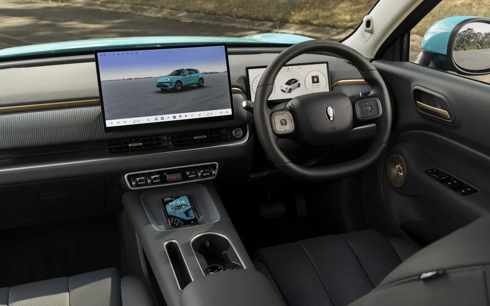 GWM ORA 5 interior showing 14.6-inch touchscreen and digital cluster