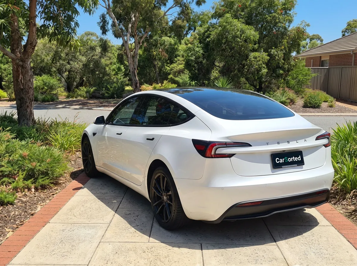 Tesla Model 3 Highland RWD side profile